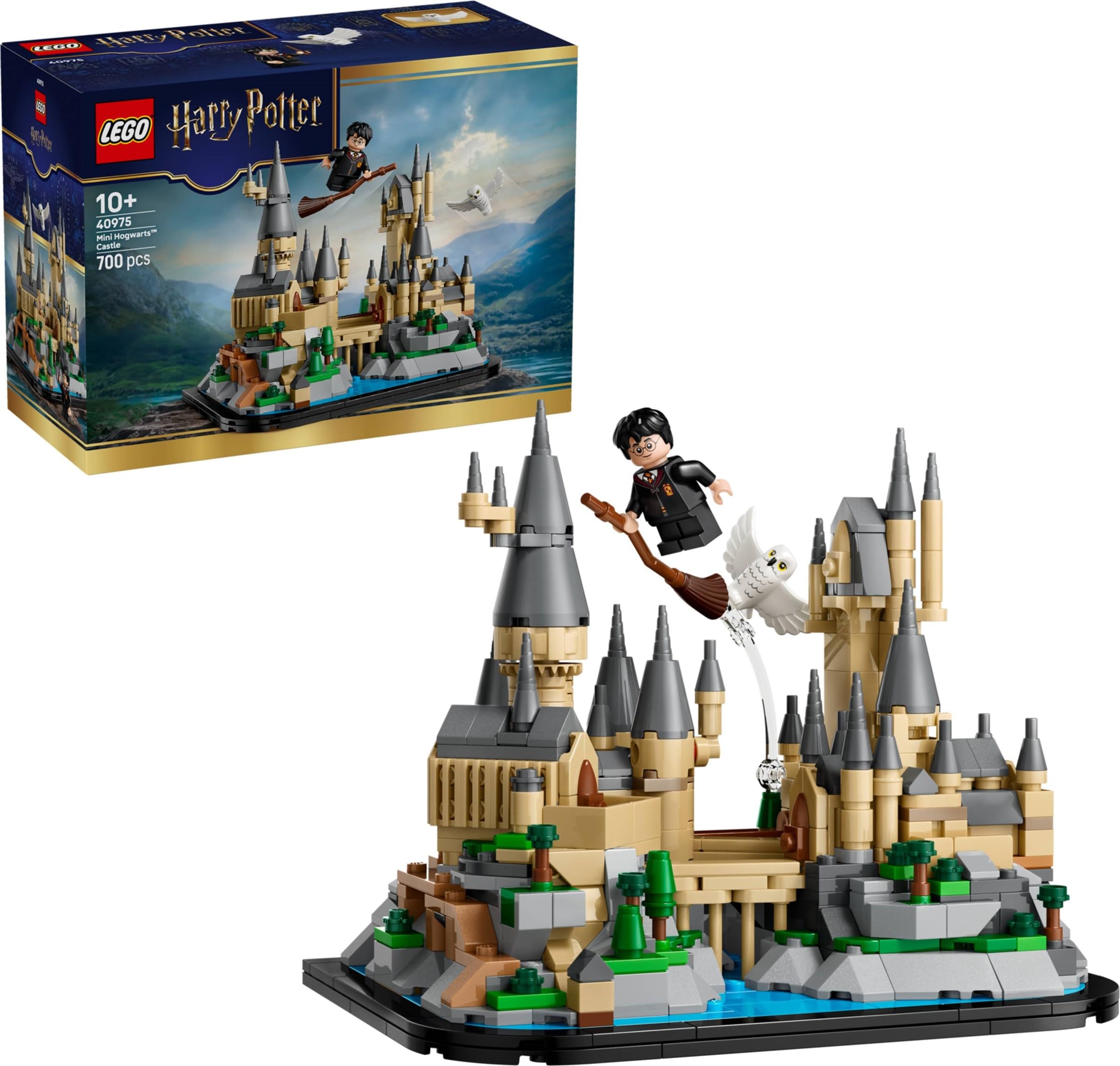 Harry Potter Mini Hogwarts Castle Set #40975 – 700 Pieces, 4 Iconic Locations, Hidden Cha…