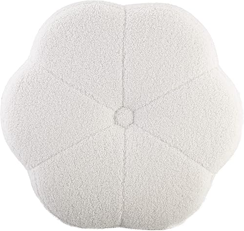 Miniatura 40 de Linon Talulah - Taburete de terciopelo blanco y metal dorado Blanco,Azul claro,Verde claro,Crema Sherpa,https://www.amazon.com/dp/undefined