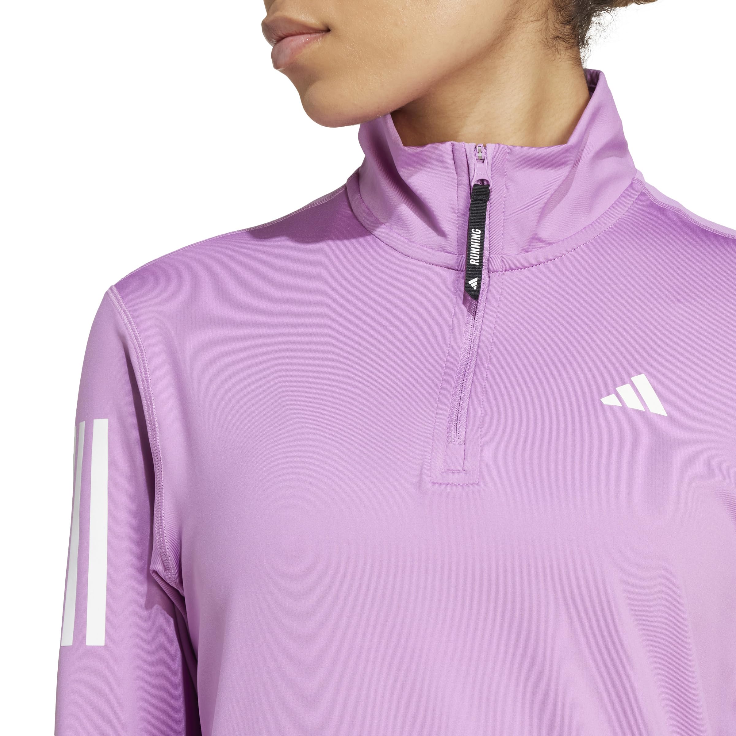 adidas Kobiety Own the Run Half-Zip Jacket, preloved purple, L