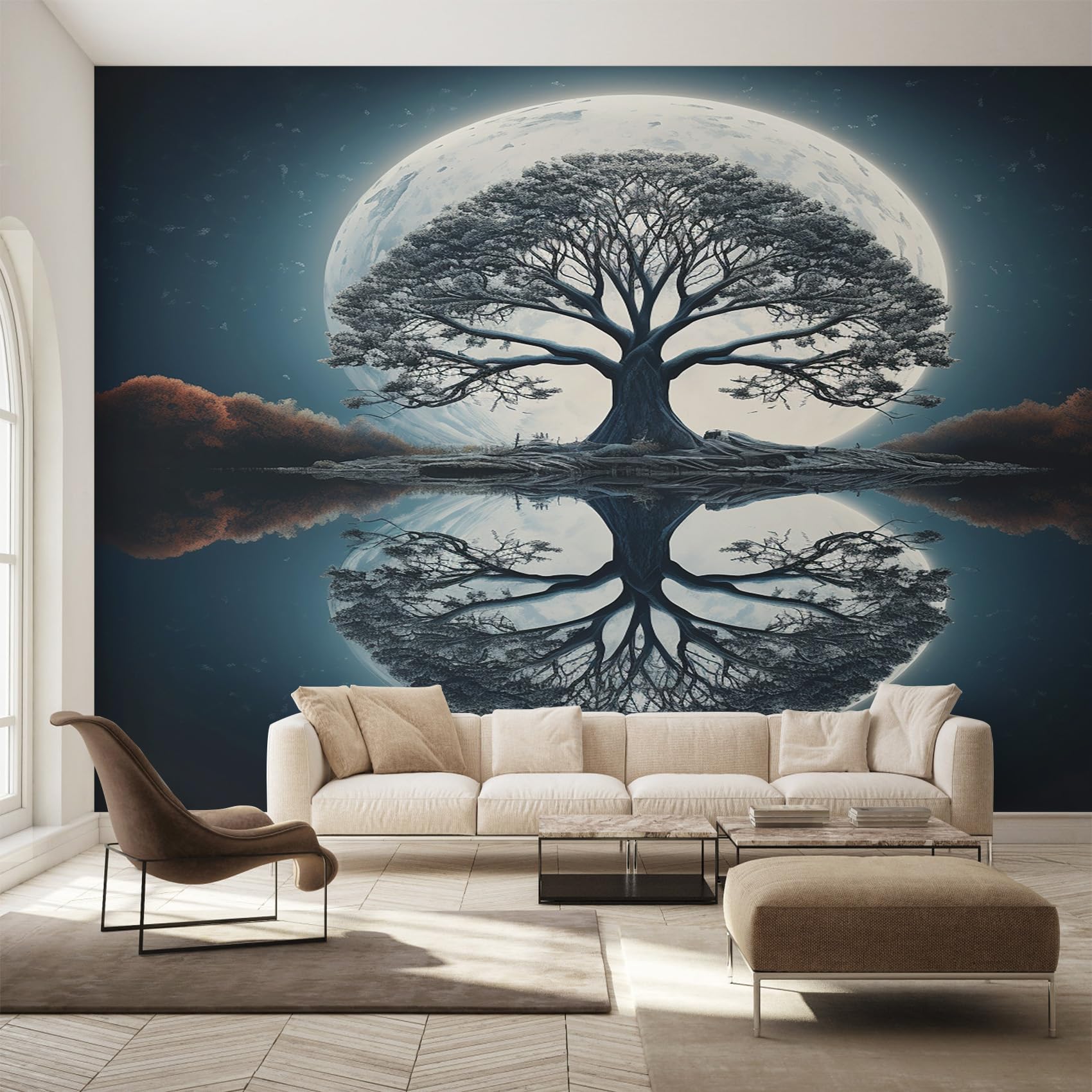 Papier peint panoramique Arbre de Vie pour salon et chambre
