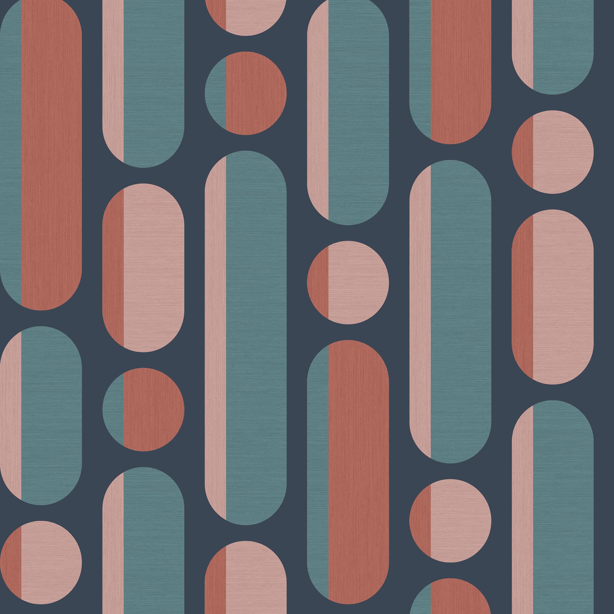 Envy Morse Geometric Wallpaper Pink