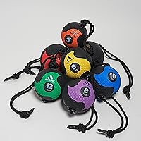 Vista 3 de Bola medicinal de cuerda eléctrica en rojo