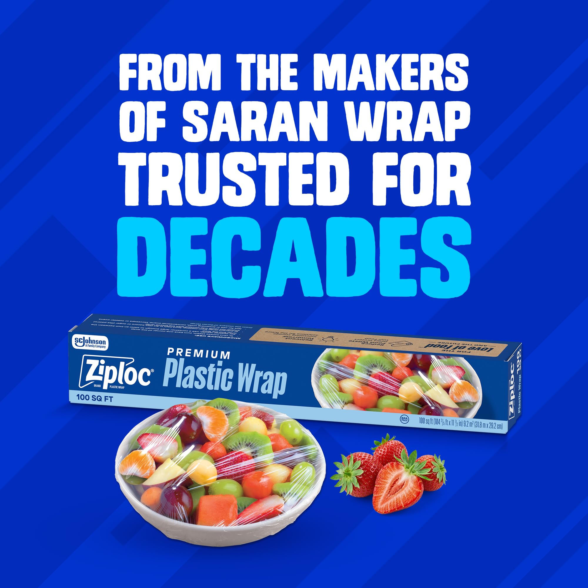 Amazon.com: Ziploc Wrap, From Makers of Saran Wrap, Food Storage