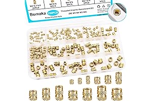 urlwall 165pcs threaded inserts nuts, wood insert assort