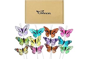 Ysleen Realistic Monarch Butterfly Decorations for Spring