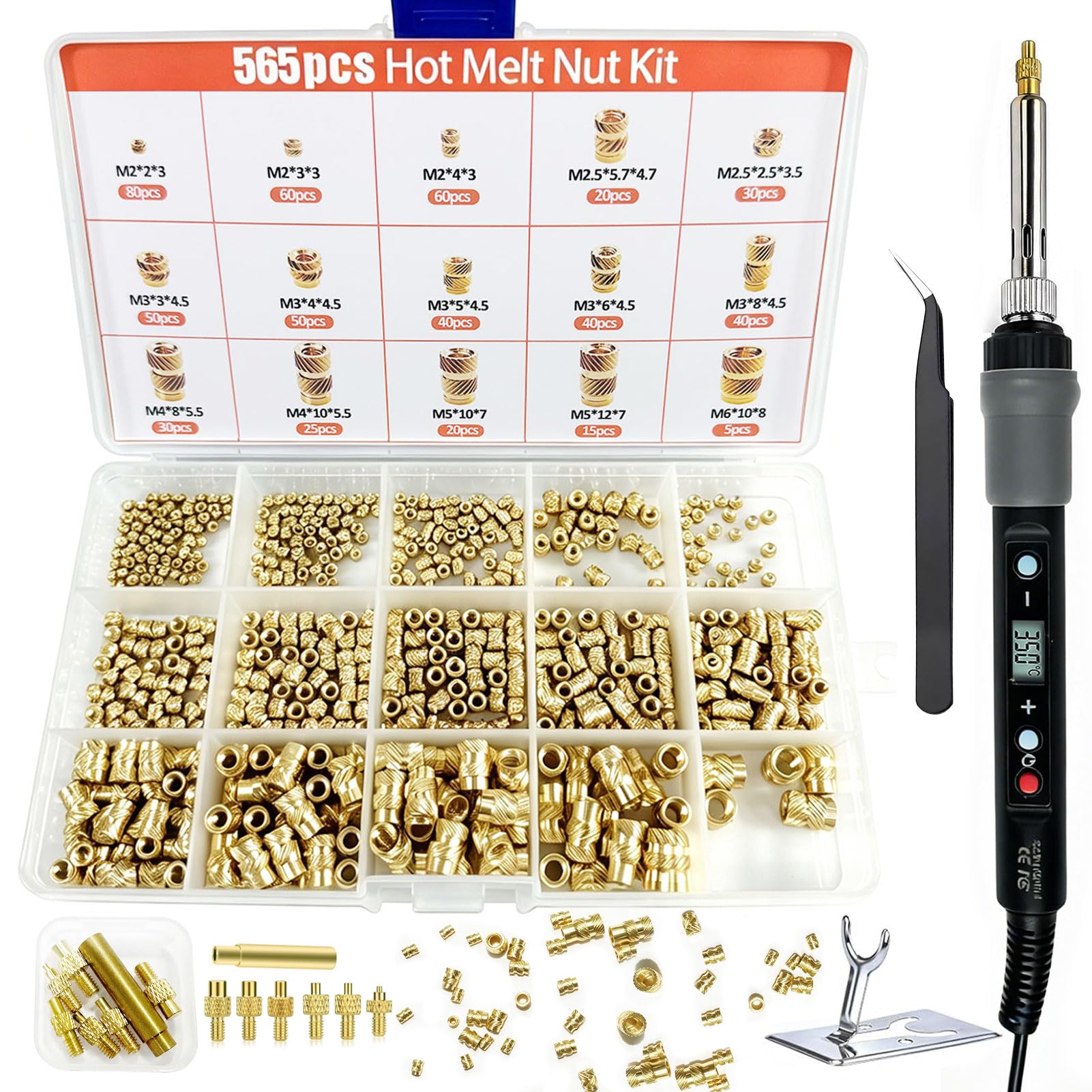 Heat Set Threaded Inserts - M2-M6 Kit -1