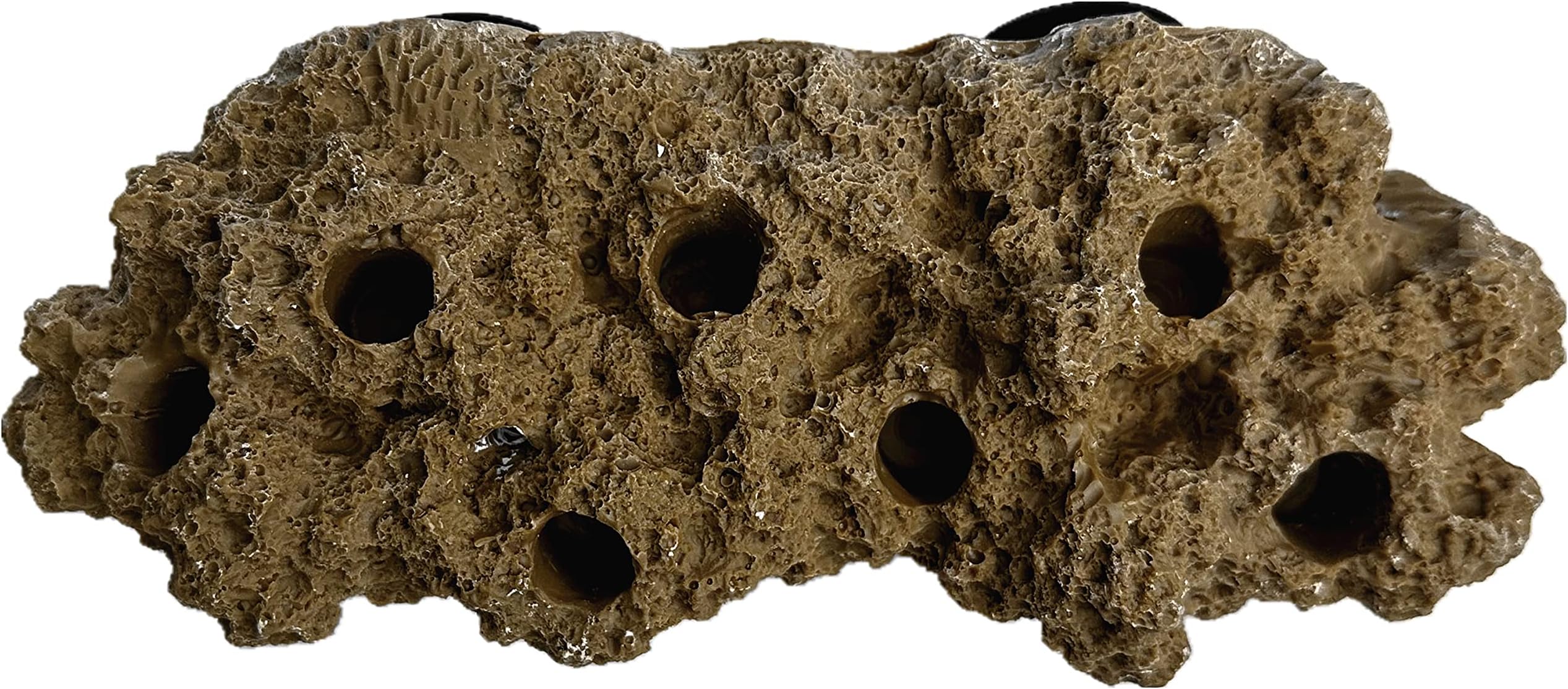 Magnetic Reef Rock Frag Rack Floating Rock Strong Magnets for 1/2" Glass (Brown)
