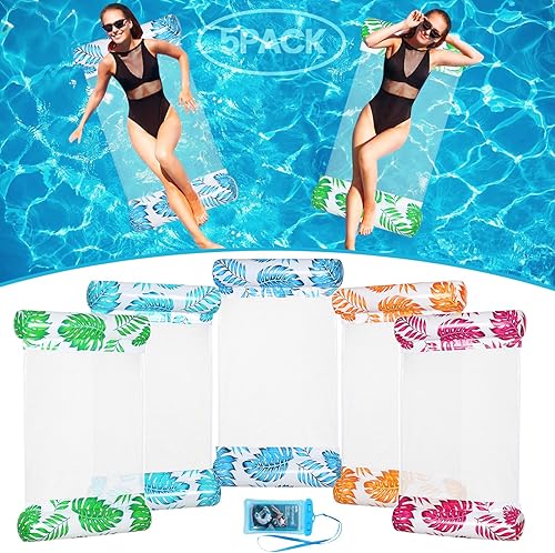 358 Pack Pool Hammock Upgrated Water Pool Floats, 4-in-1 (Hammock, Saddle, Lounge Chair, Drifter) Multi-Purpose Water Pool Float, Non-Stick PVC