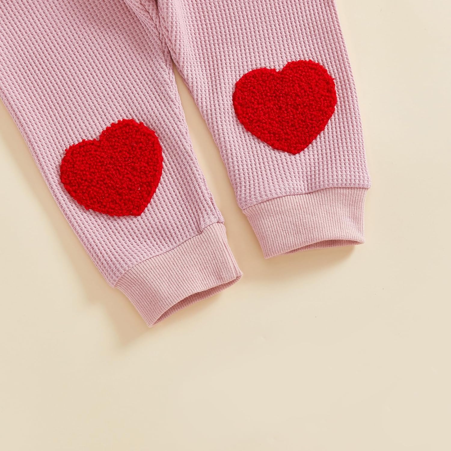 Biayxms Toddler Baby Boy Girl Valentines Outfits Embroidery Love Long Sleeve Sweatshirt Tops and Pants Set Heart Baby Clothes - Image 6