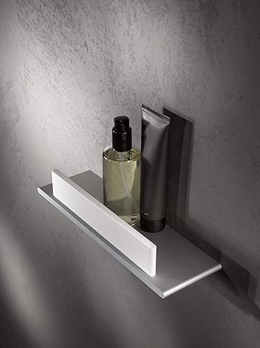 Miniatura 2 de Keuco Edition 400 11559170000 - Estante de ducha con tirador de cristal, aluminioanodizado platablanco, 13.5 x 4.3 x 1.3 in