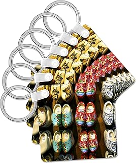 Netherlands, Holland, Amsterdam, wooden clogs - EU20 MGL0049 - Miva Stock, Key Chain