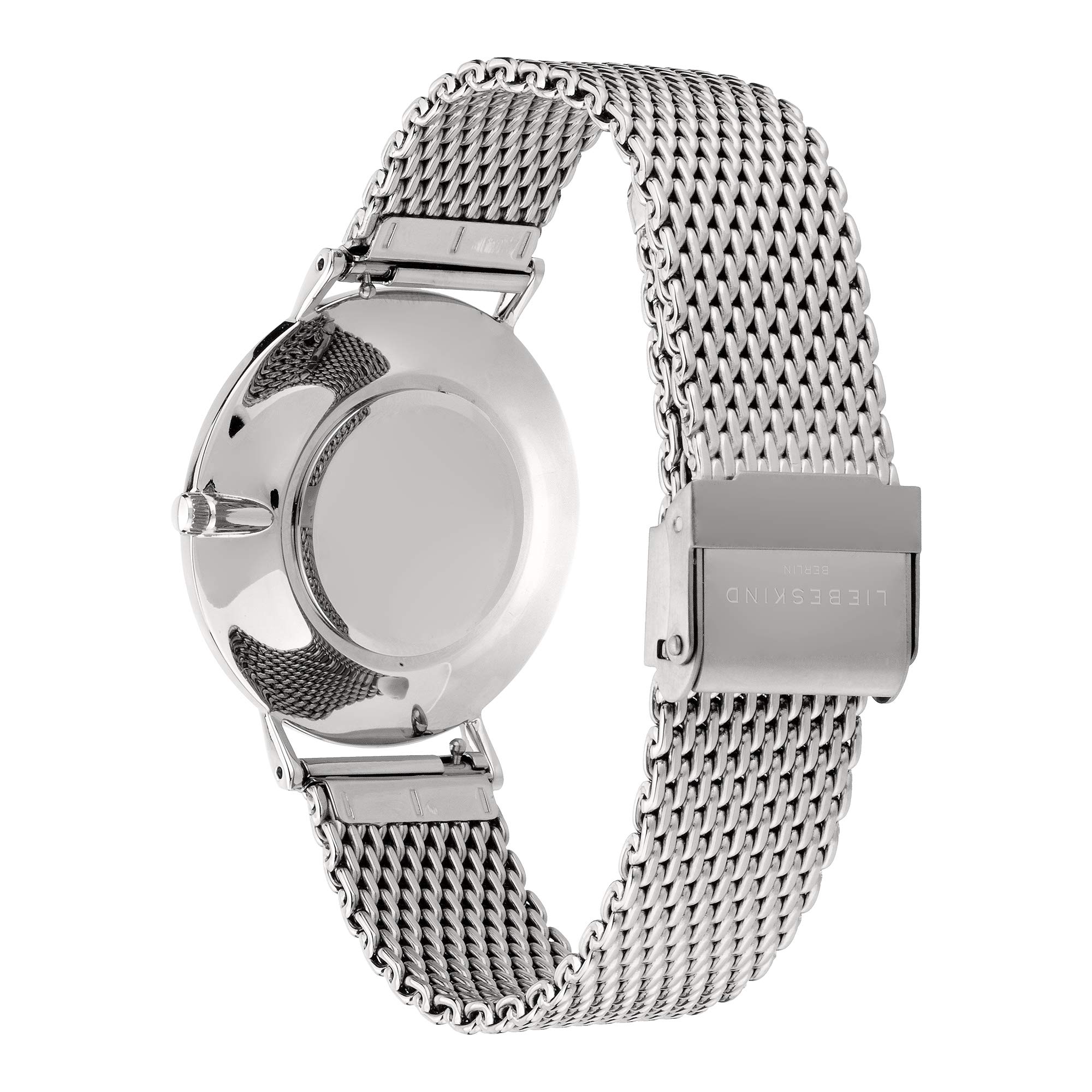 Liebeskind Berlin Damen Armbanduhr mit Zirkonia-Steinen auf dem Zifferblatt – 38 mm rundes Gehäuse – Quarzuhr mit Leder- oder Mesharmband – 5 ATM wasserdicht – Alltagstauglich & stilvoll
