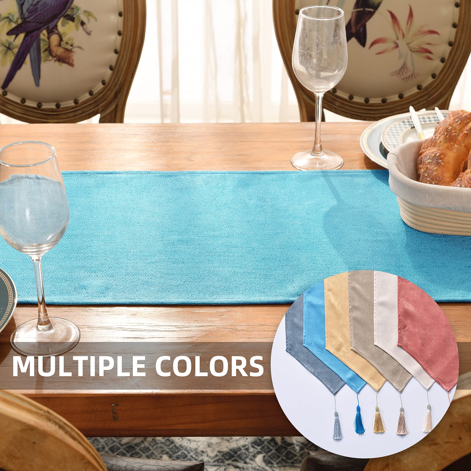 Amazon｜SEASHORE TREE テーブルランナー テーブルカバー 無地 防水