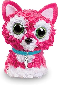 The Orb Factory PlushCraft Kitty 3D Kit, Pink/White/Blue, 5 x 4 x 10 (72889)