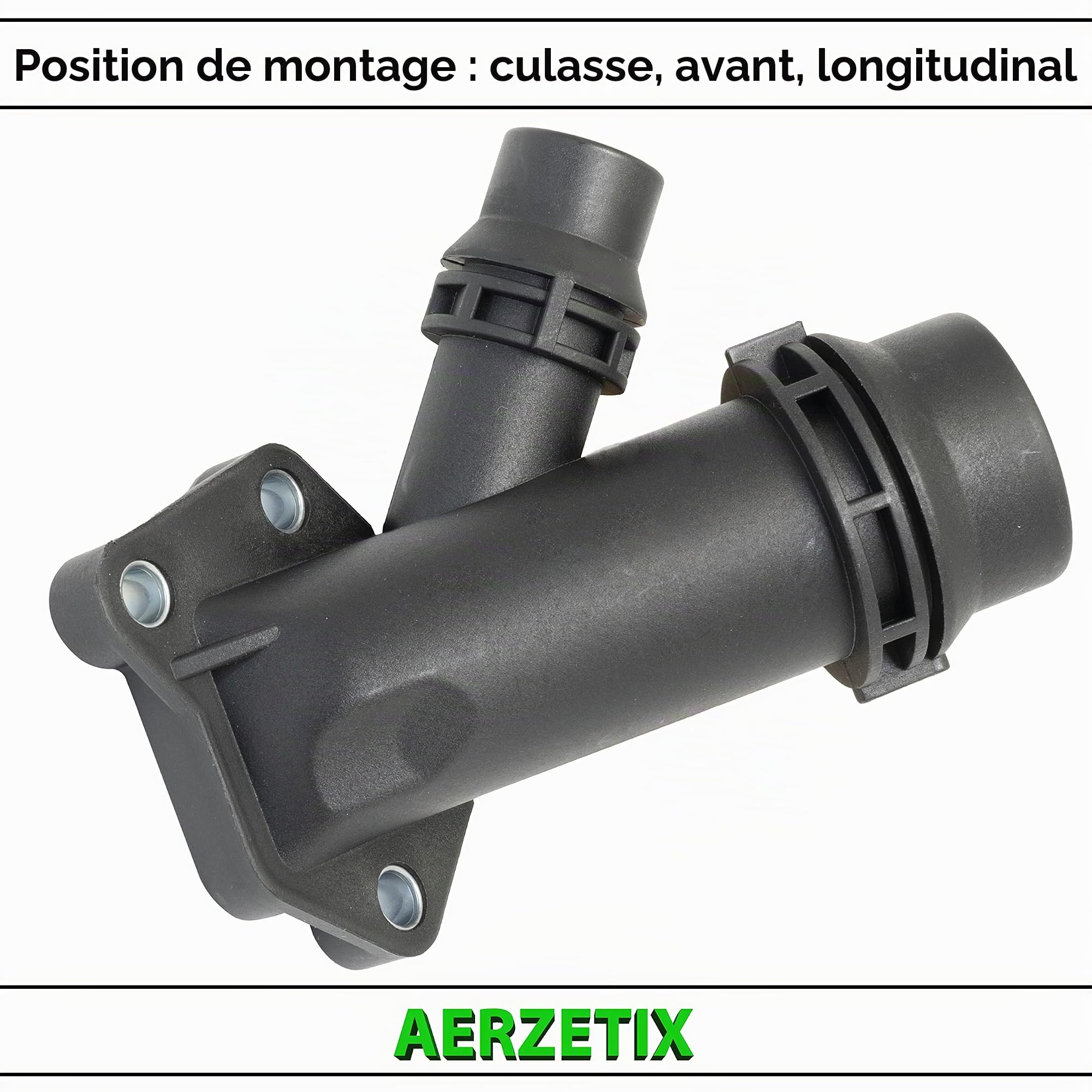 AERZETIX - C66184 - Bride de liquide de refroidissement avec bague d'étanchéité - avant, latéral culasse de cylindre - compatible avec 11122247744, 11127806196