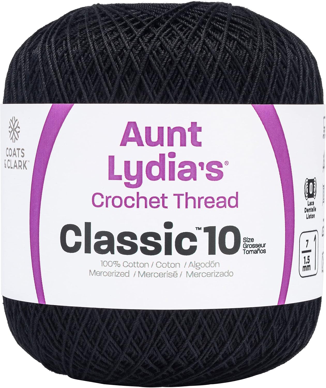 Aunt Lydia's Classic Cotton Crochet Thread, 15 Pack