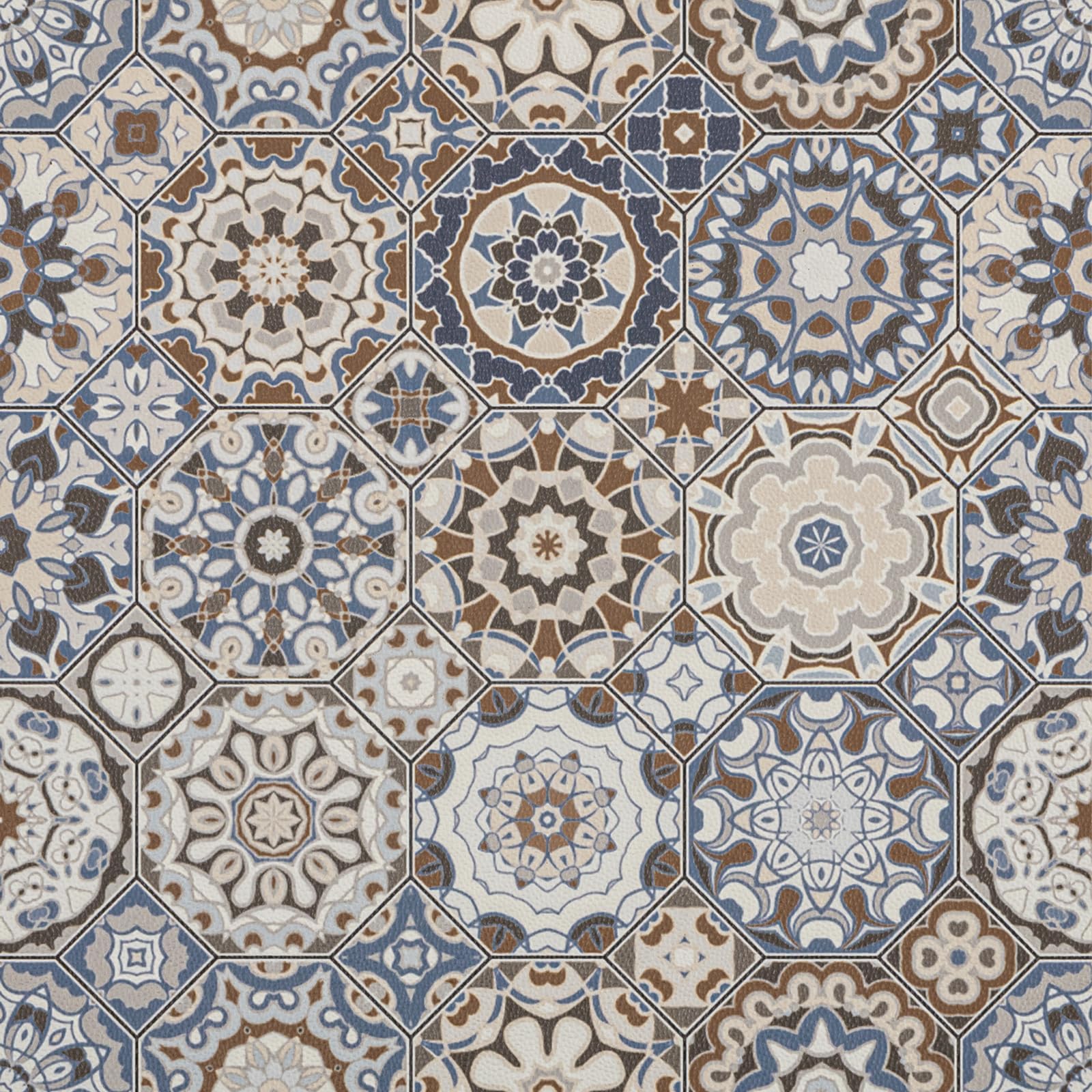 Vinyl Flooring Peel and Stick Floor Tiles Self Adhesive Floor Tile Vintage for Living room Bathroom Corridor 30x30 8pcs(0.72㎡)