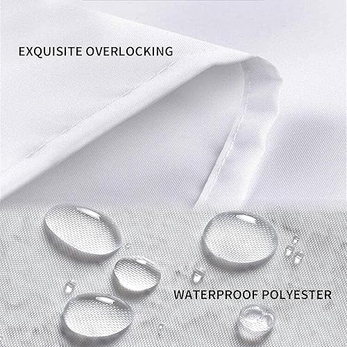 Miniatura 6 de Yeele Cortina de ducha con diseño de pez azul océano, juego de cortina de ducha de animales marinos, juego de cortina de ducha de poliéster