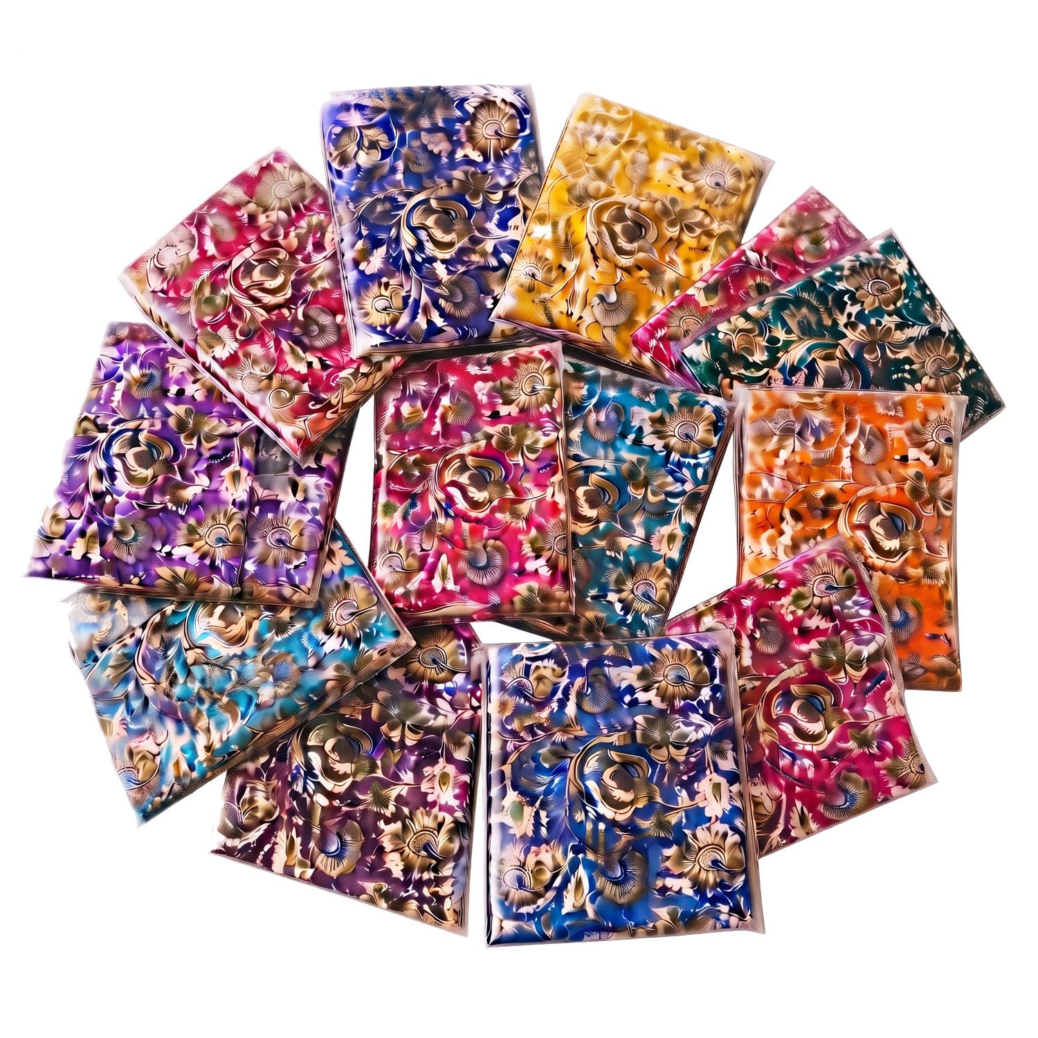 SAI BALAJI Unstitched Pure Cotton Kalamkari Floral Print 1 x 1 M Blouse Material for Women | 20 Pcs | Random Multicolor | for Saree Blouse Stitching, Return Gifts, Varalakshmi Vratham-image-27
