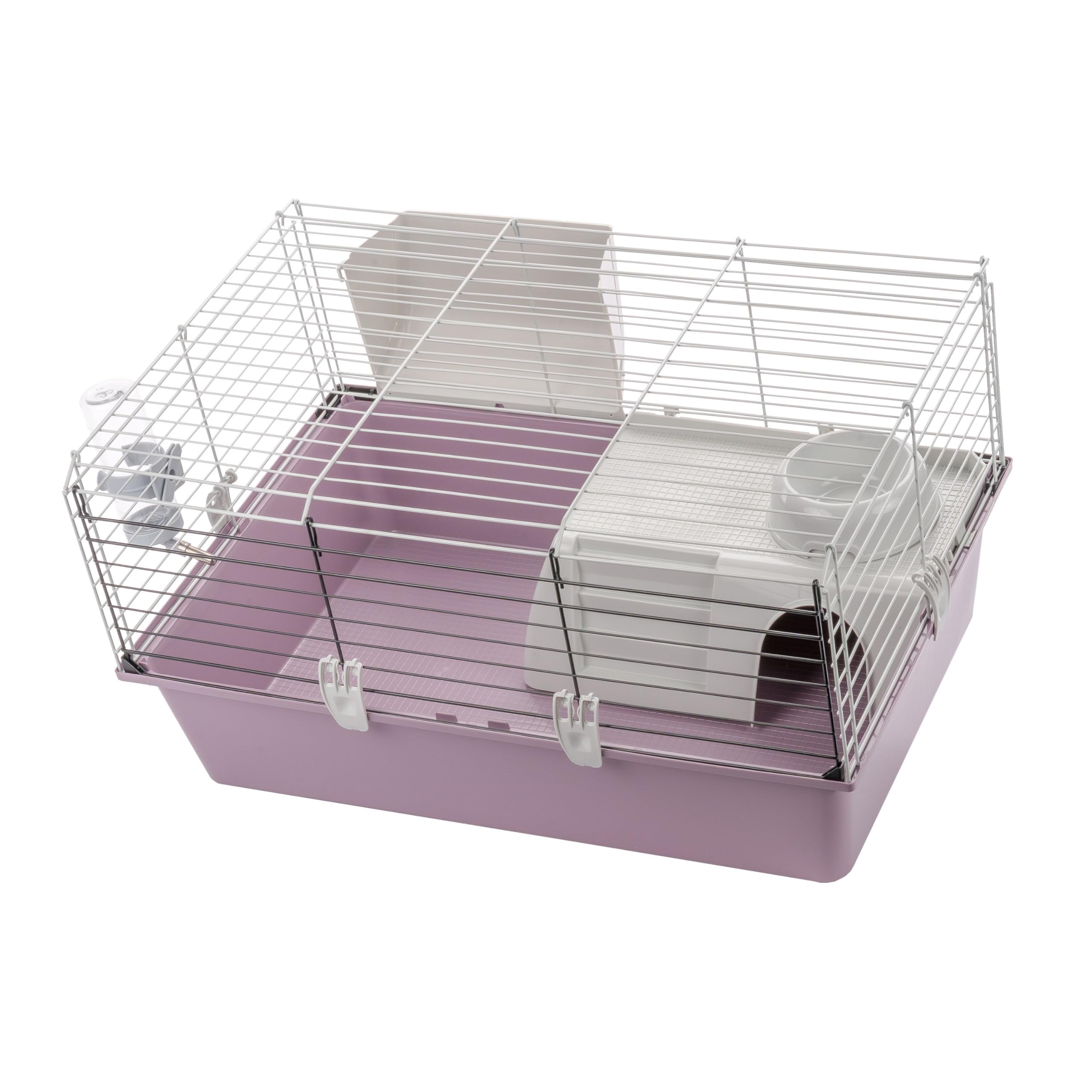 Ferplast Gabbia Roditori CAVIE 15 per Cavie, Porcellini d'India, in Metallo, Accessori Inclusi: Mangiatoia, Beverino, Casetta, Ciotola. 70x47xh37,5cm
