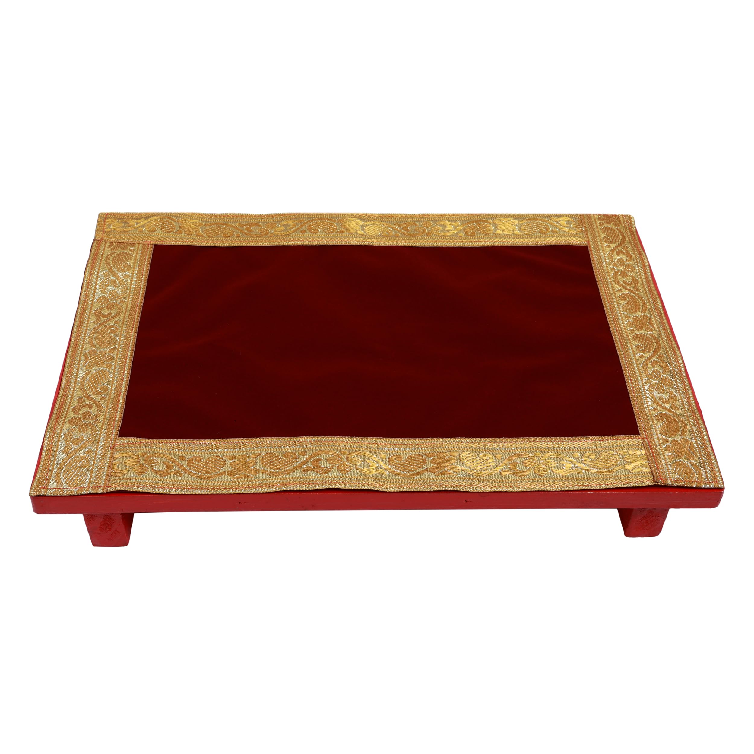 PRIYAKANT SAFAWALA Ganpati Decoration Table Top Ideas at Home, Office, Temple and Special Ganesh Chaturthi Festival Decoration Use It, [Size, 3×4 Feet, Maroon]-image-21