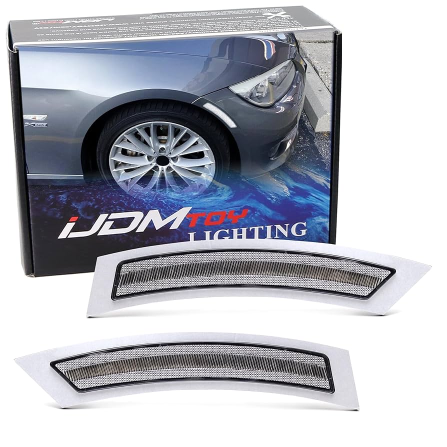 Amazon.com: iJDMTOY White/Clear Lens Front Bumper Side