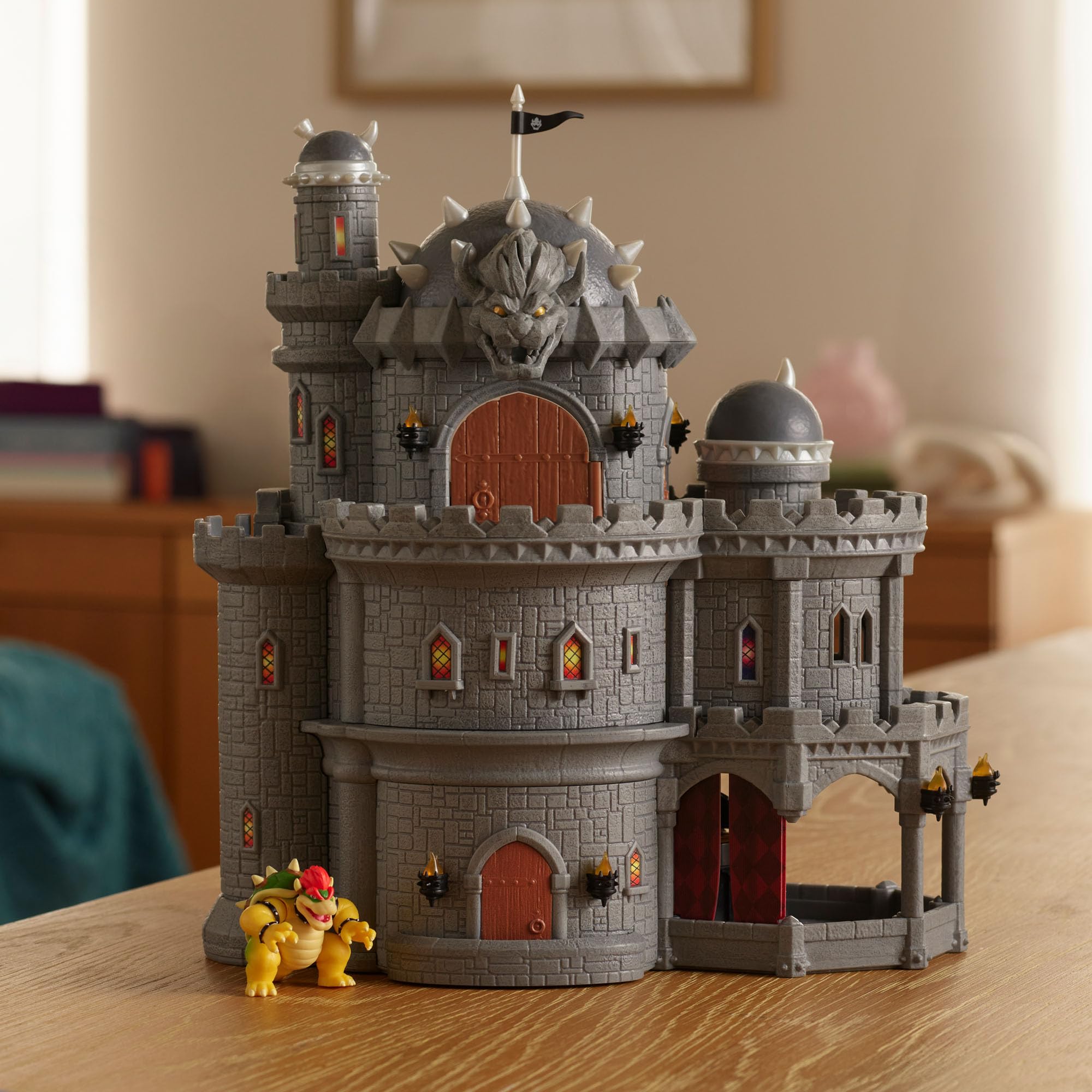 Super Mario Galaxy“-Film Bowser-Schloss-Spielset, offiziell lizenziert von Jakks Pacific, enthält eine 3,8 cm große… – Ansicht 11
