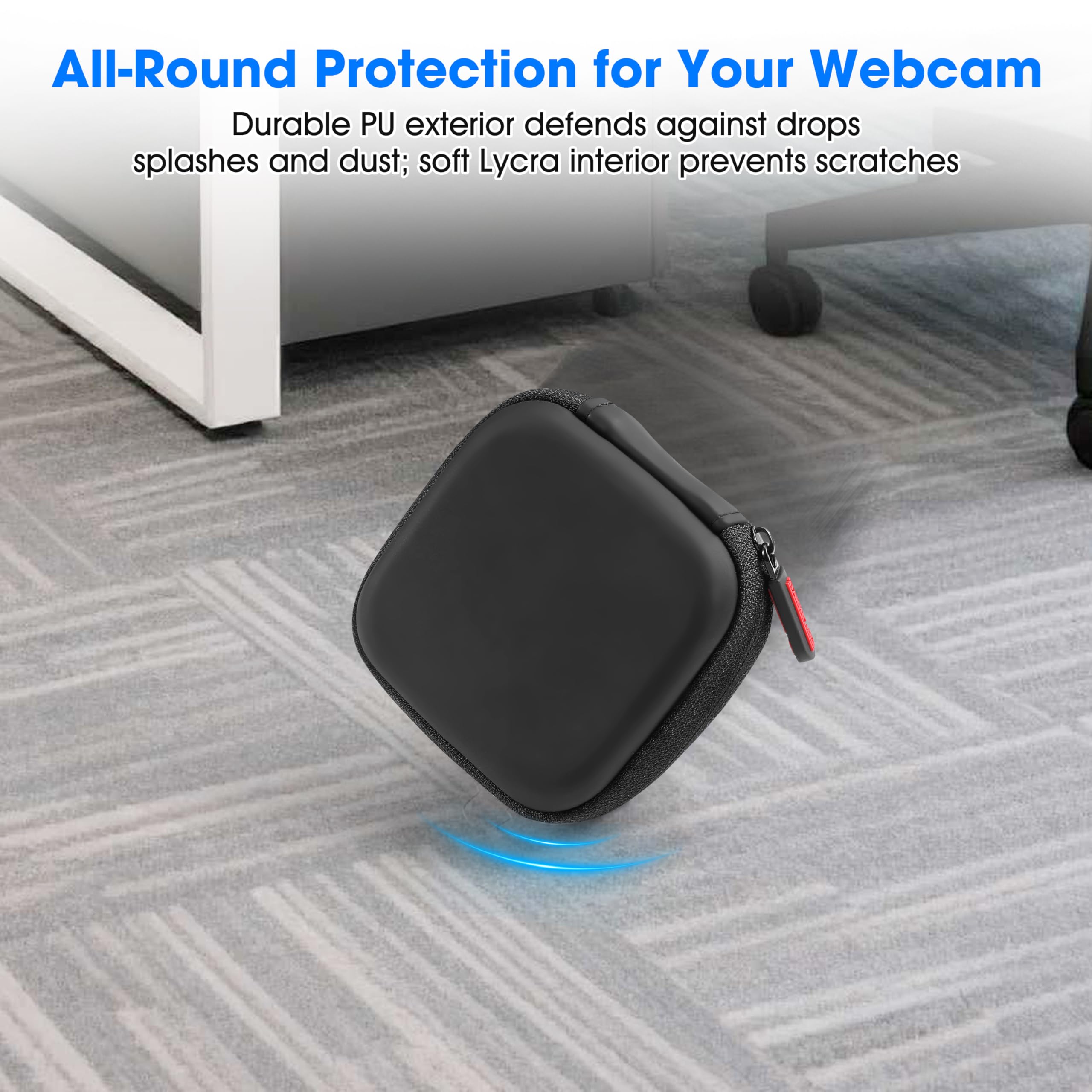 Étui de transport pour webcam Insta360 Link 2/2C, sac de rangement étanche en polyuréthane pour Insta 360 Link 2 Pro/2C Pro, accessoires avec organisateur double couche pour support magnétique, câble