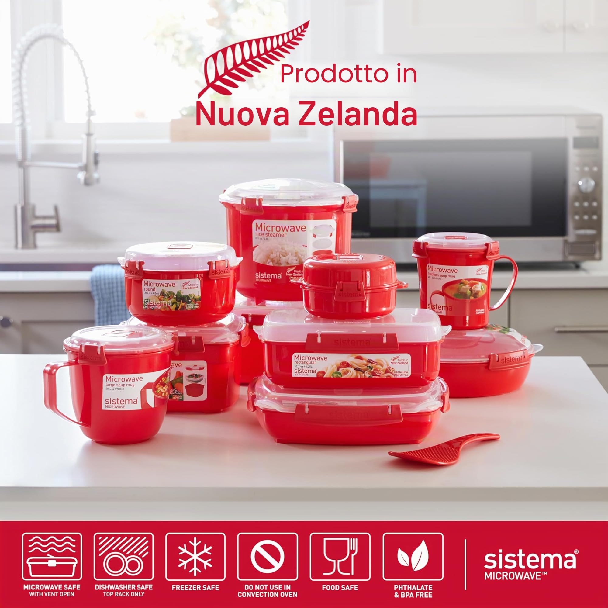 Sistema Contenitori per Microonde | Tazza per Zuppa, Ciotola per Porridge e Ciotola per Noodles | Contenitori per Alimenti per Microonde con Valvole di Rilascio del Vapore | Confezione da 3