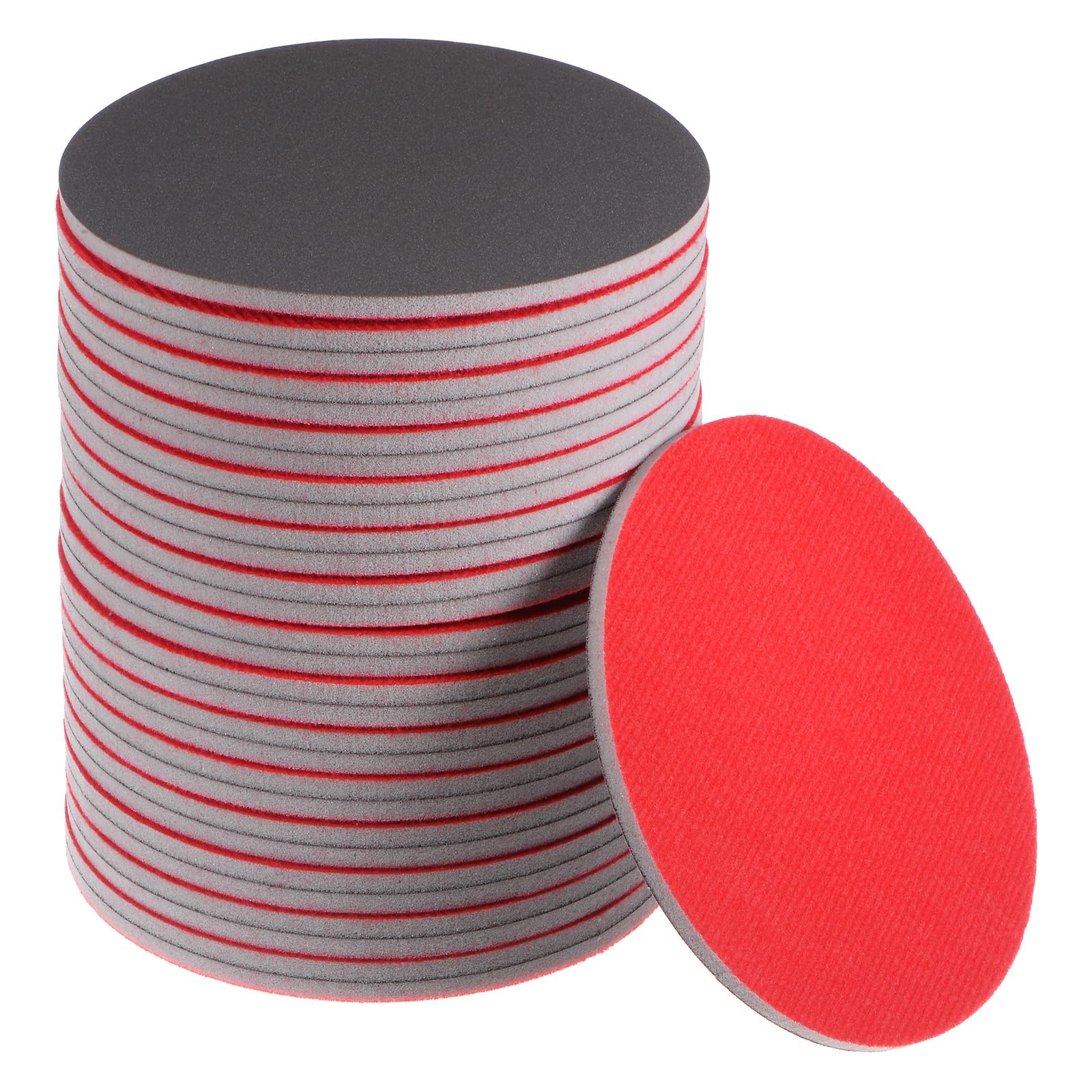 QUARKZMAN 30uds 1200 Grano Lijado Esponja 6 Pulgada Gancho y Bucle Esponja Lijado Disco Húmedo/Seco para Coche Madera Yeso Paneles Metal