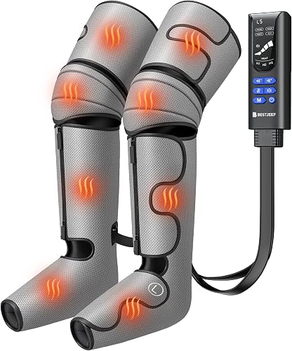 BESTJEEF Air Compression Leg Massager with Heat