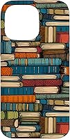 Vista 21 de iPhone 12/12 Pro Pila de libros leídos biblioteca ilustración amor lectura pilas caso