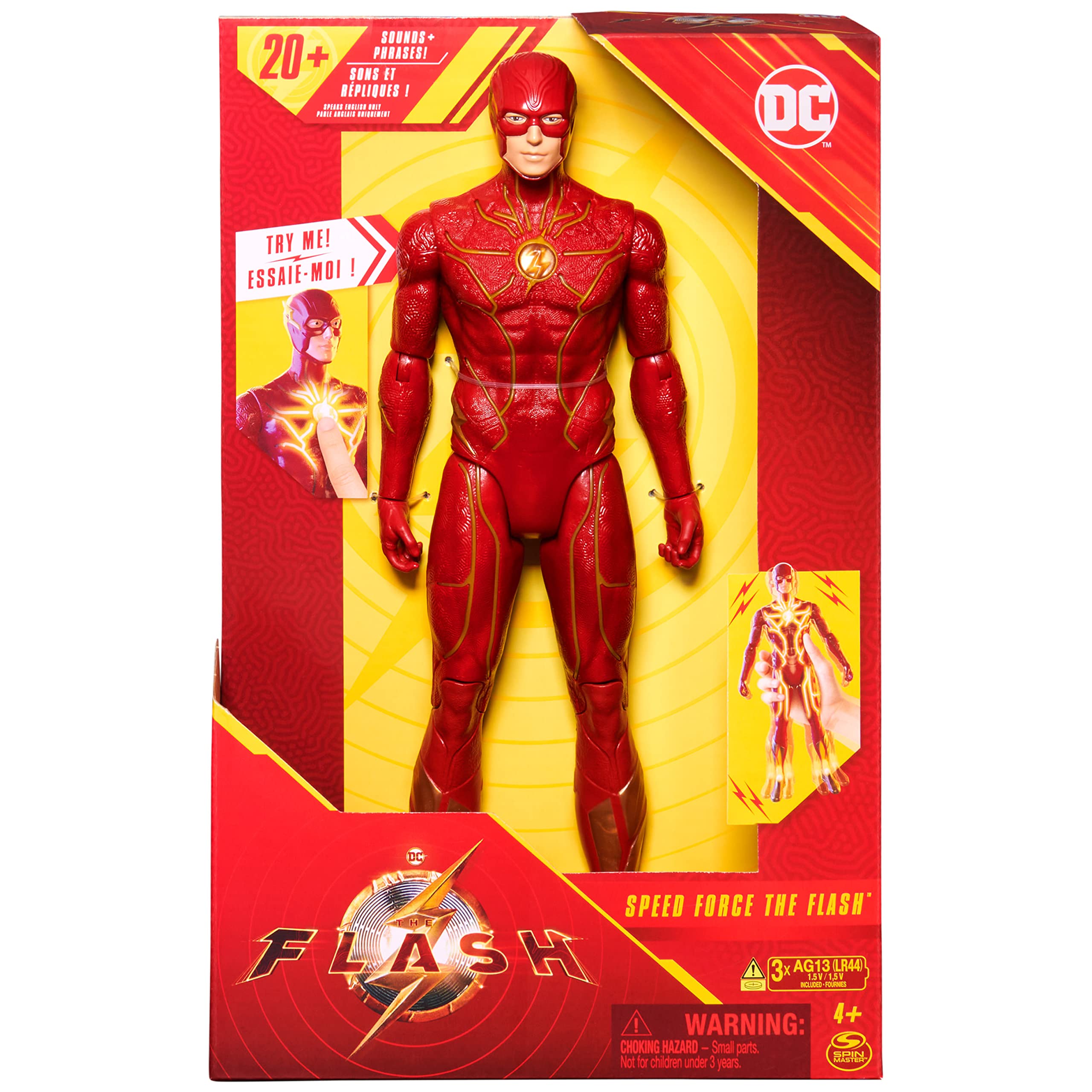 DC Comics Speed Force The Flash – Action Figure 30,5 Cm Con Luci E Suoni, Giocattolo Ufficiale Per Bambini 4+