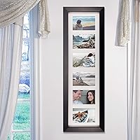 Vista 2 de Marco de imagen Malden International Designs, tipo collage, biselados de madera con 3 aberturas