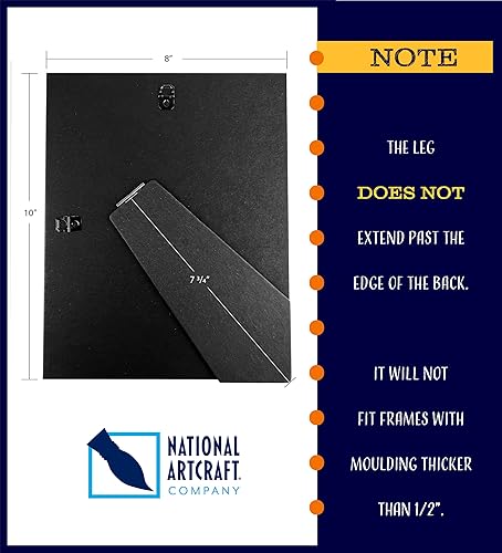 Miniatura 2 de National Artcraft Marco de fotos de repuesto de 5 x 7 pulgadas para marcos de hasta 12 pulgada de grosor