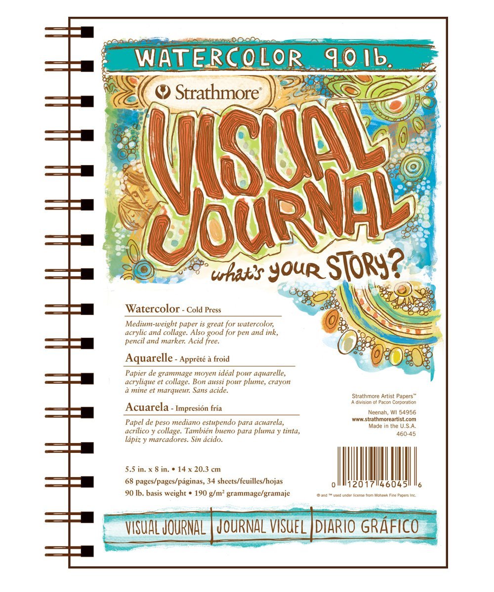 Libreta Strathmore Visual Journal Watercolor para t&eacute;cnicas mixtas de pintura con base de agua