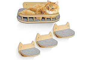 Large Cat Corner Shelf + Multifunctional Cat Wall Furniture