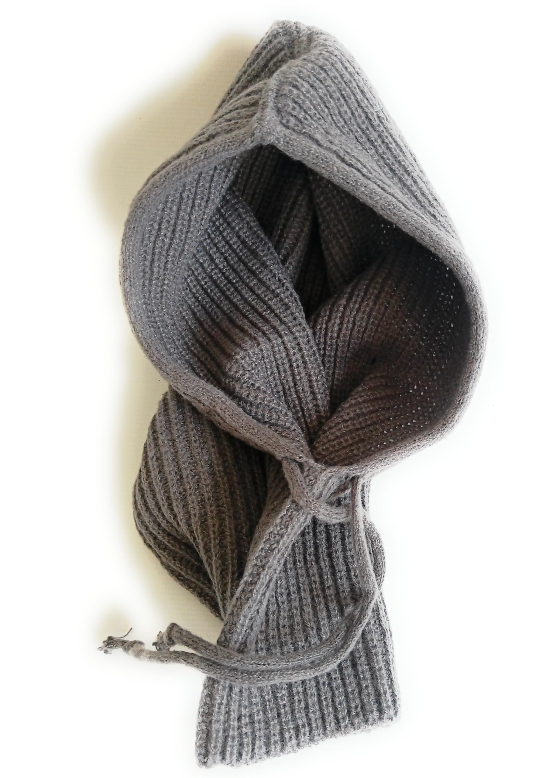 KGM Accessories New Knitted Balaclava Hood Women Men Balaclava hat Winter Cashmere Beanie (Grey)