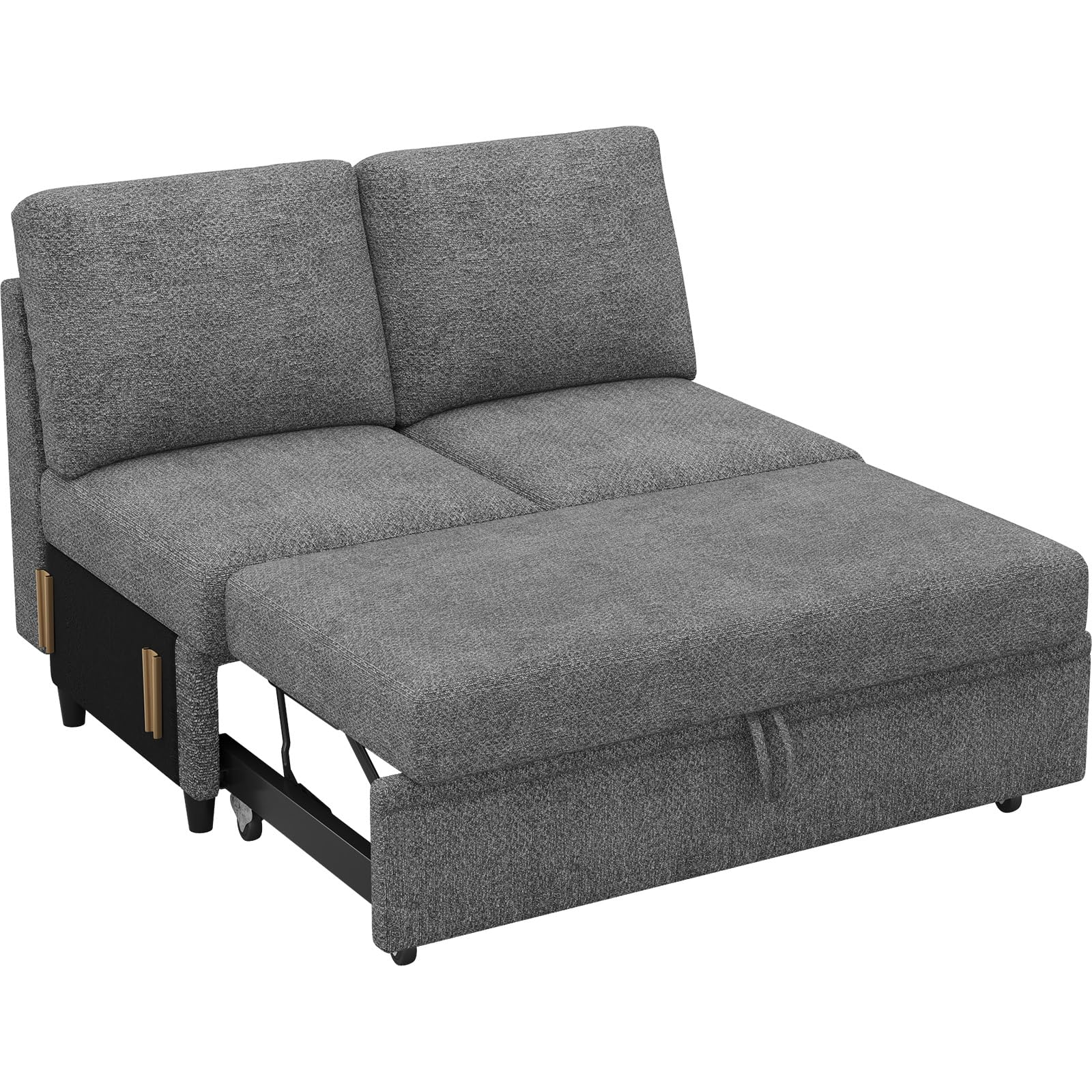 Amazon.com: Belffin Sectional Sleeper Sofa with Pull Out Bed Module ...