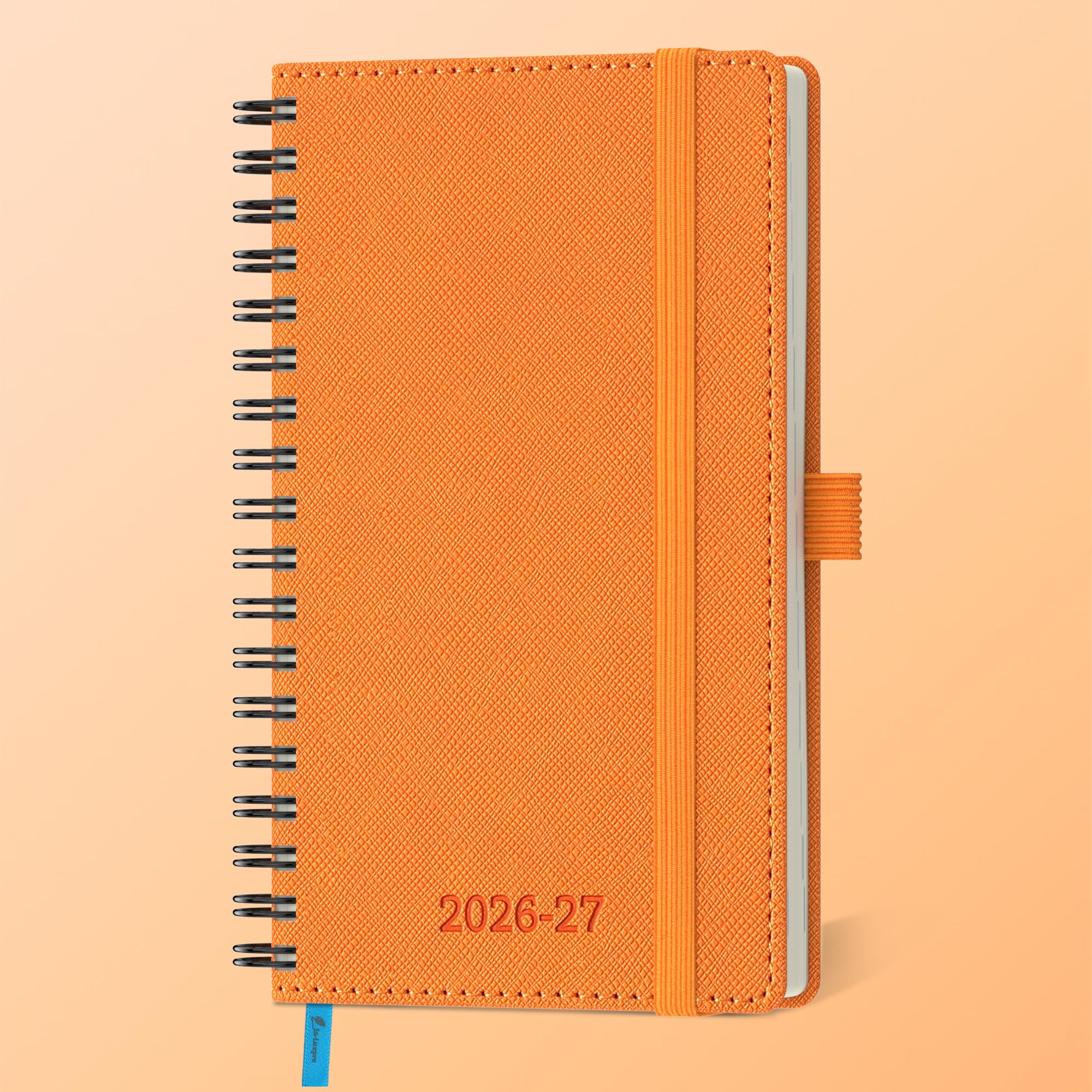 IN-LUXPRO Kalender 2025 2026 Wochenplaner,18-Monate Buchkalender (Jul.2025-Dez.2026) Ringbuch mit Softcover,wochenkalender mit selbstklebendem Stifthalter.