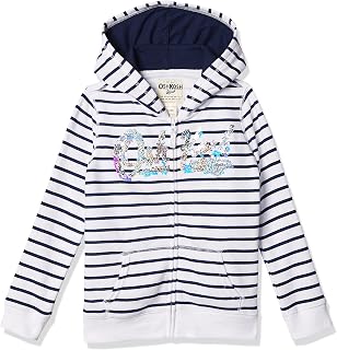 Girls' Full Zip Logo Hoodie