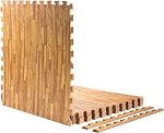 Tuiles de sol en mousse interlock AmStaff Fitness - Tapis en mousse EVA étanches et robustes, tapis de puzzle pour gymnase, aire de jeux, équipement, réduction du bruit - 24x24 po