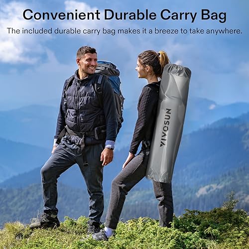 Miniatura 7 de VIVOSUN outlets Silla de camping doble, sofá biplaza plegable totalmente acolchado, silla dúo portátil de gran tamaño con portavasos de