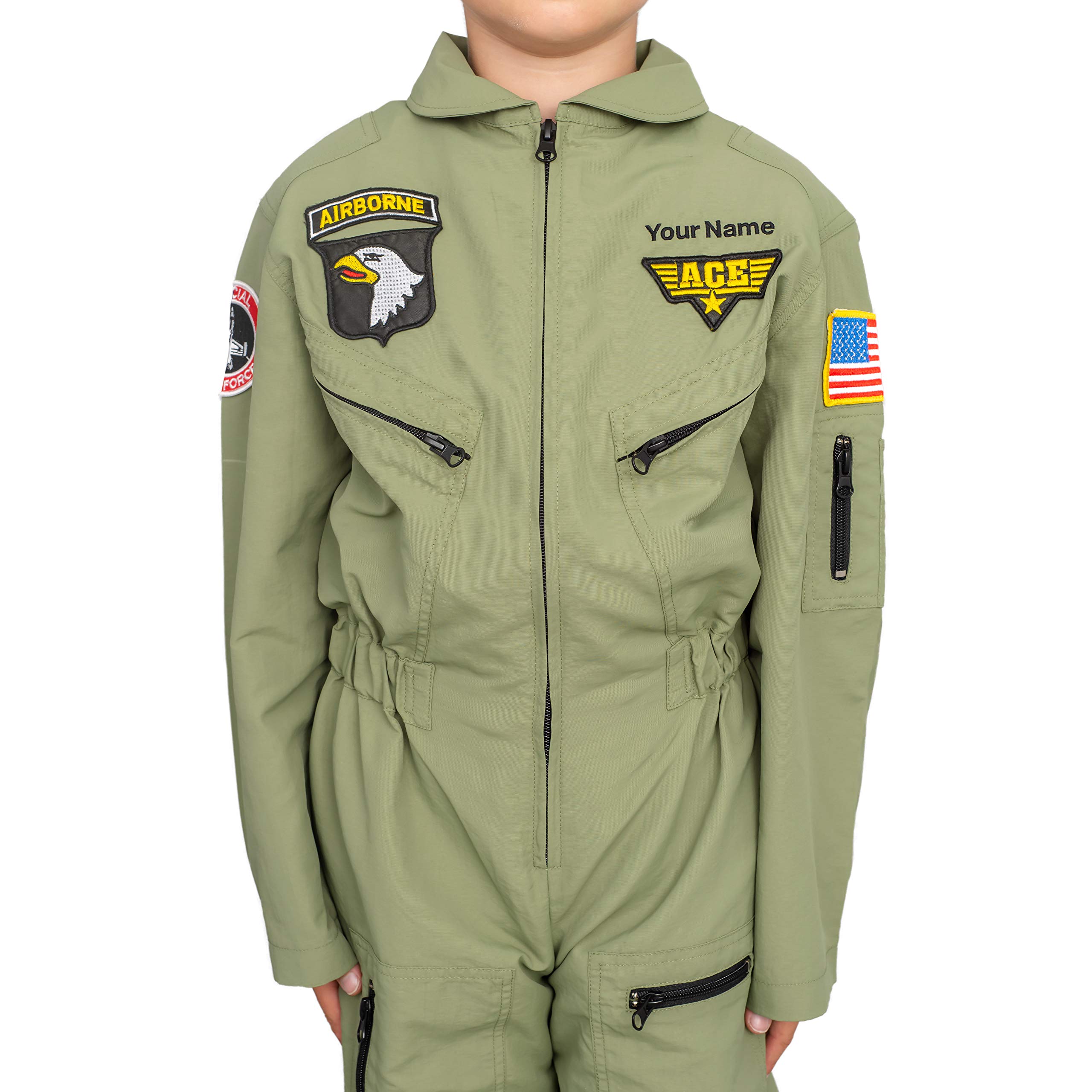 Air Force Pilot Child Halloween Costume Jumpsuit Set product thumbnail 3