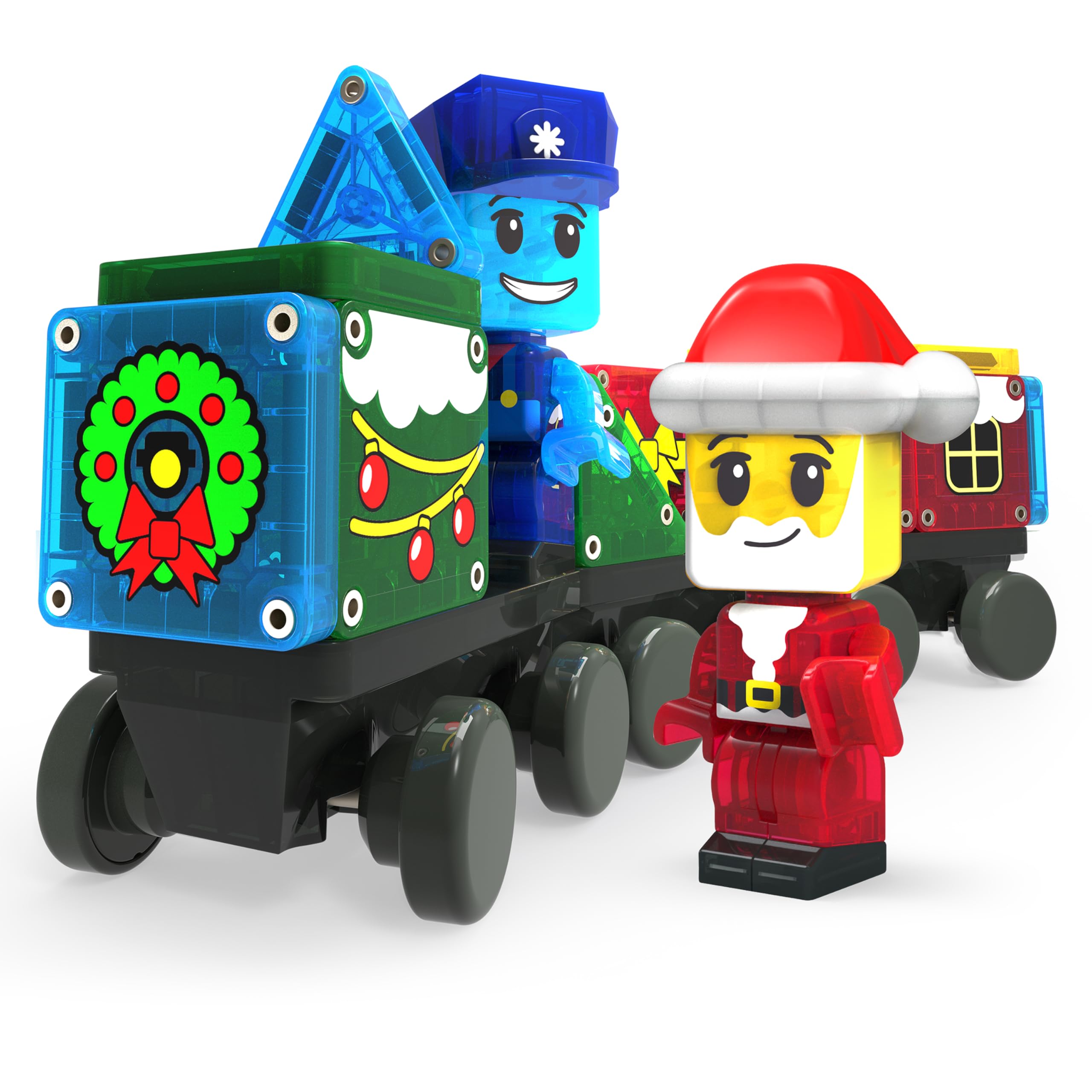 MAGNA-TILES® Calendario dell'Avvento da 34 pezzi, set di costruzioni magnetiche, il marchio originale di costruzione magnetica