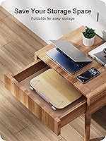 Vista 4 de Soporte para libros para lectura, soporte ajustable de 360°, soporte plegable para libros, soporte para libros de cocina, soporte para libros