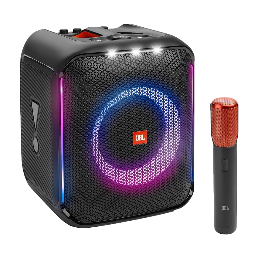 Immagine del prodotto JBL PartyBox Encore Speaker Portatile Wireless per Feste, Cassa Altoparlante con Luci Integrate e Bassi Profondi, Impermeabile IPX4 per Uso Esterno, con 10 Ore di Autonomia, Nero