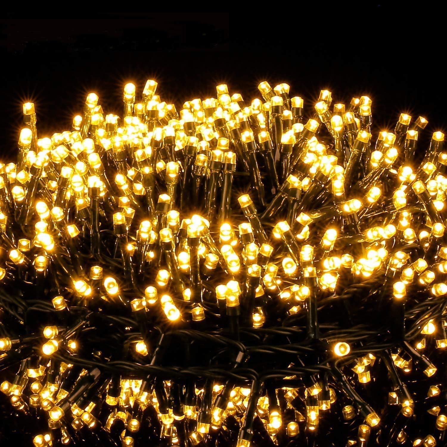 Avoalre Luci di Natale 2000 LEDs 50M, Catena Luminosa 8 Modalità Impermeabile IP44 Luci Albero di Natale Decorative per Interno Esterno Natale Atmosfera Romantica Camera Festa Nozze, Bianco Caldo