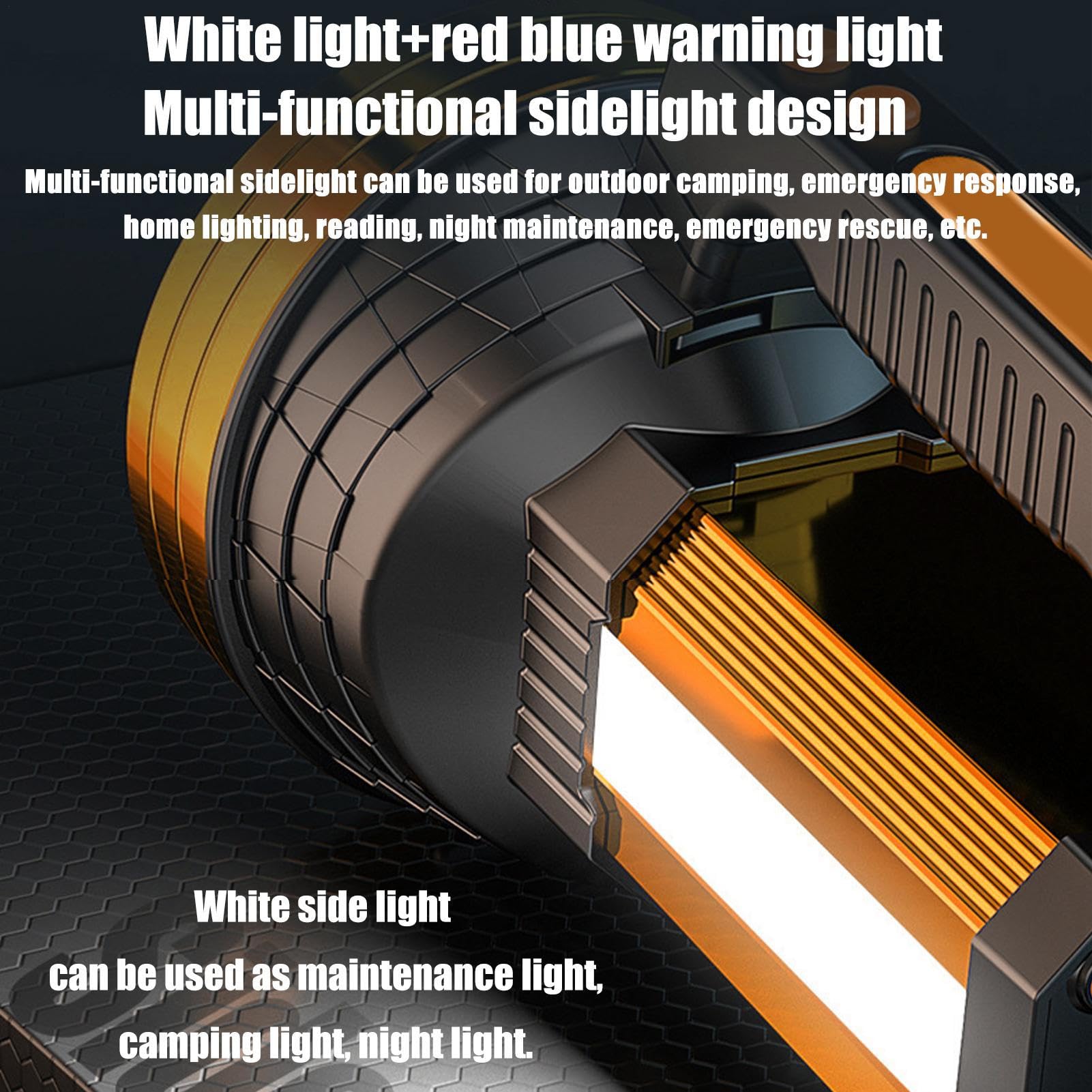 Linterna De Camping Brillante Recargable Portátil Impermeable | Luz Para Búsqueda En Viajes Para Senderismo Pesca Caza Viajes Garaje Construcción Impermeable