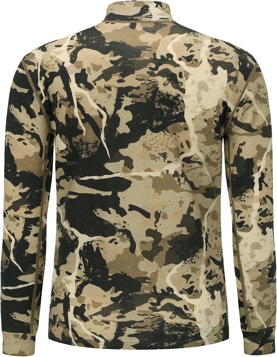 Men's 100% Merino Wool Hunting Base Layer Tops Camo Shirts - Image 2
